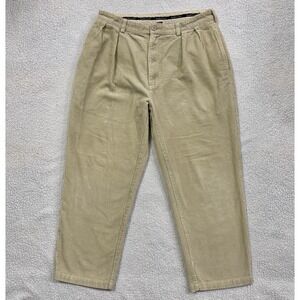 Polo Ralph Lauren Chino Pants Corduroy 36x30 Khaki Andrew Pleated
